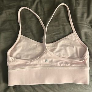 lululemon pink flow Y bra